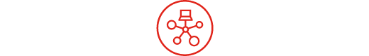 Line icon depicting simplified operations