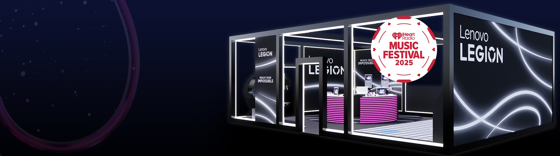 Kiosque Lenovo Legion avec iHeart Radio Music Festival