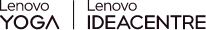 Logo Lenovo Yoga et Lenovo Ideacentre.