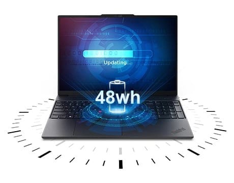 Lenovo ThinkPad E16 Gen 3 (16” Intel) laptop boasting epic battery life with rapid charge support to keep pace with your busiest days.