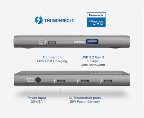 Plugable 5-in-1 Thunderbolt 4 and USB4 Hub | 78808776 | Lenovo US