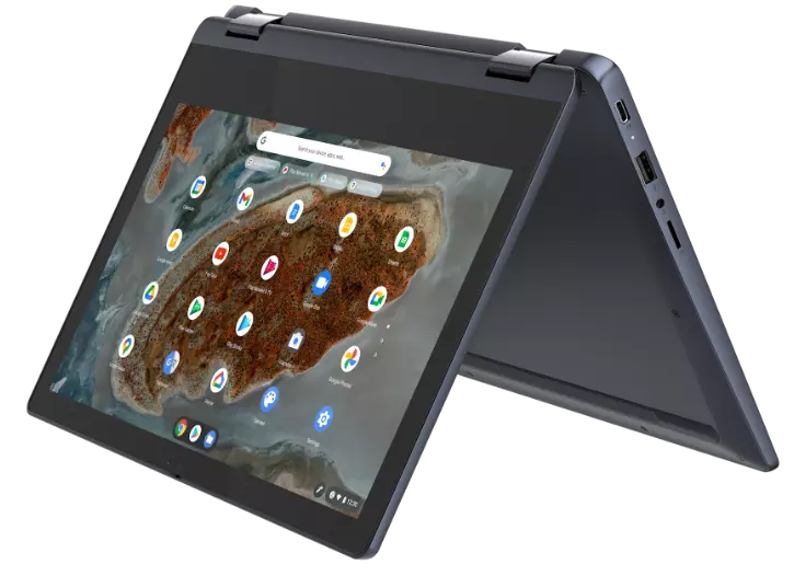 Lenovo Chromebook Flex 3 (11") featured in tent mode