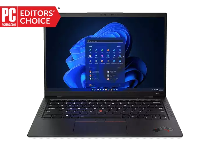 ThinkPad X1 Carbon Gen 10 - 14" OLED 2880 x 1800 100% DCI-P3 display / i7-1260p CPU / 16 GB RAM / 512 GB SSD / 1080p webcam / 2.5 lb carbon fiber and magnesium alloy chassis