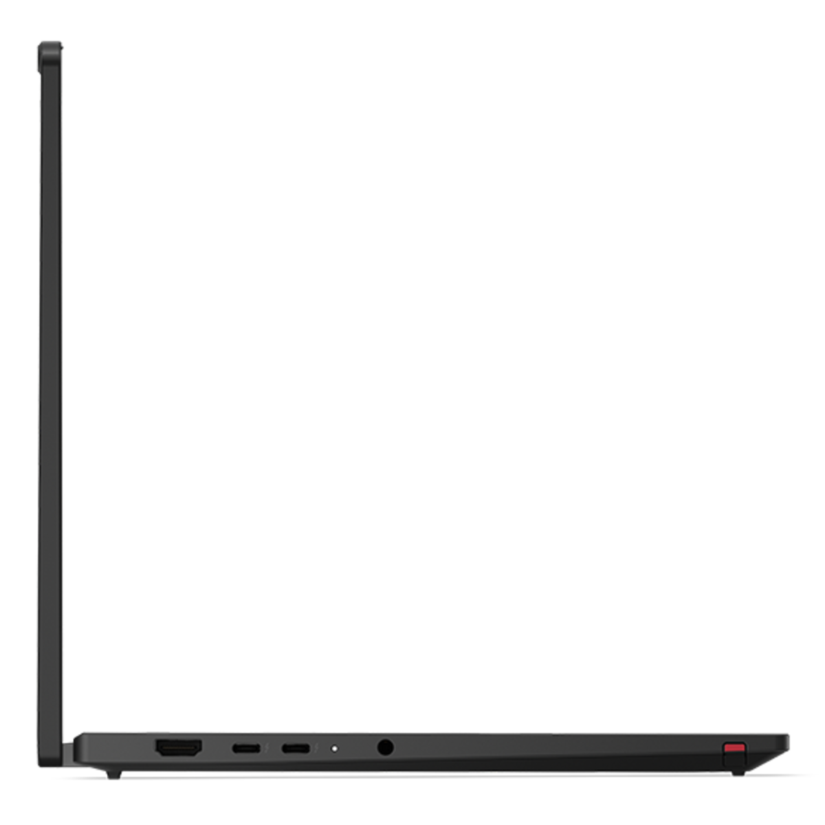 Left-side profile with optional smart card reader, Thunderbolt 4, USB-A & lock slot on the Lenovo ThinkPad T14s 2-in-1 Gen 2 (14″ Intel) laptop.