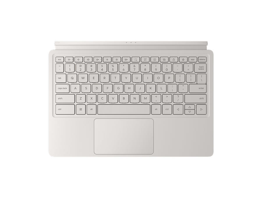 Un clavier blanc pour la tablette Lenovo Yoga Tab Plus