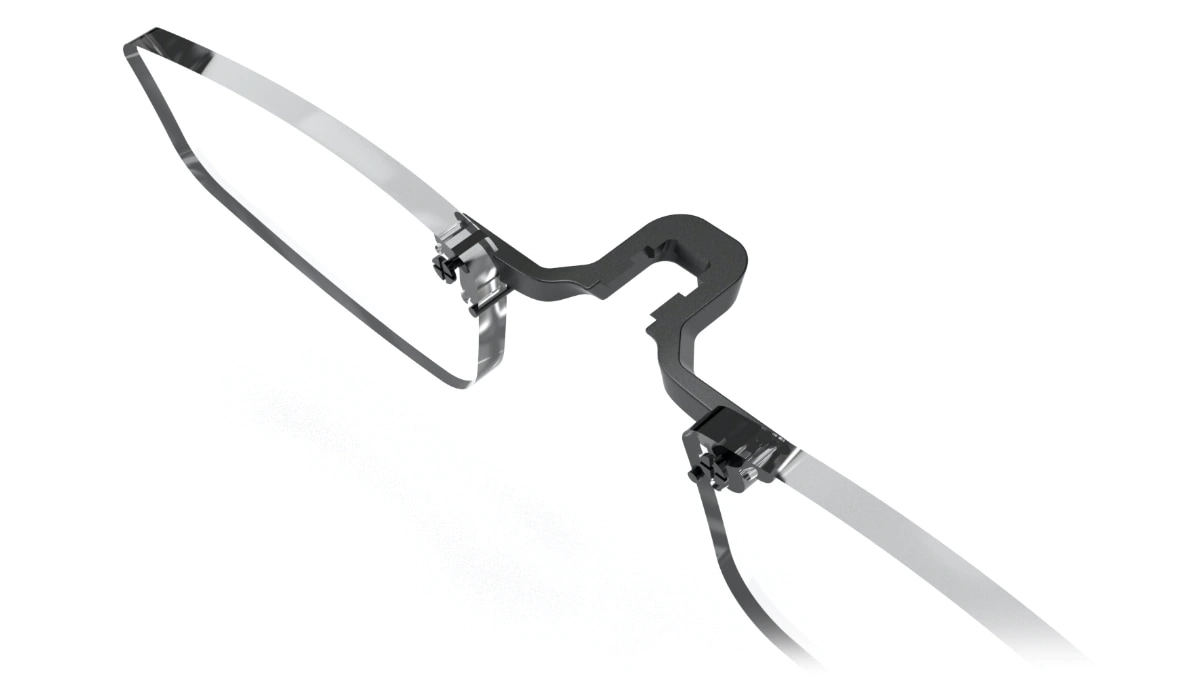 Lenovo ThinkReality A3 smart glasses – close-up of lenses