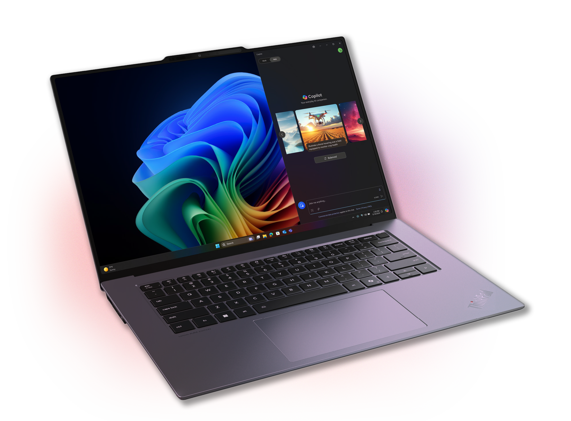 Lenovo Aura Edition ThinkPad laptop computer product image