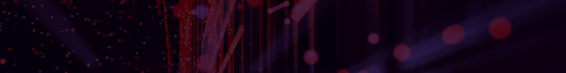 Pink swirls and abstract shapes hover above a black background.