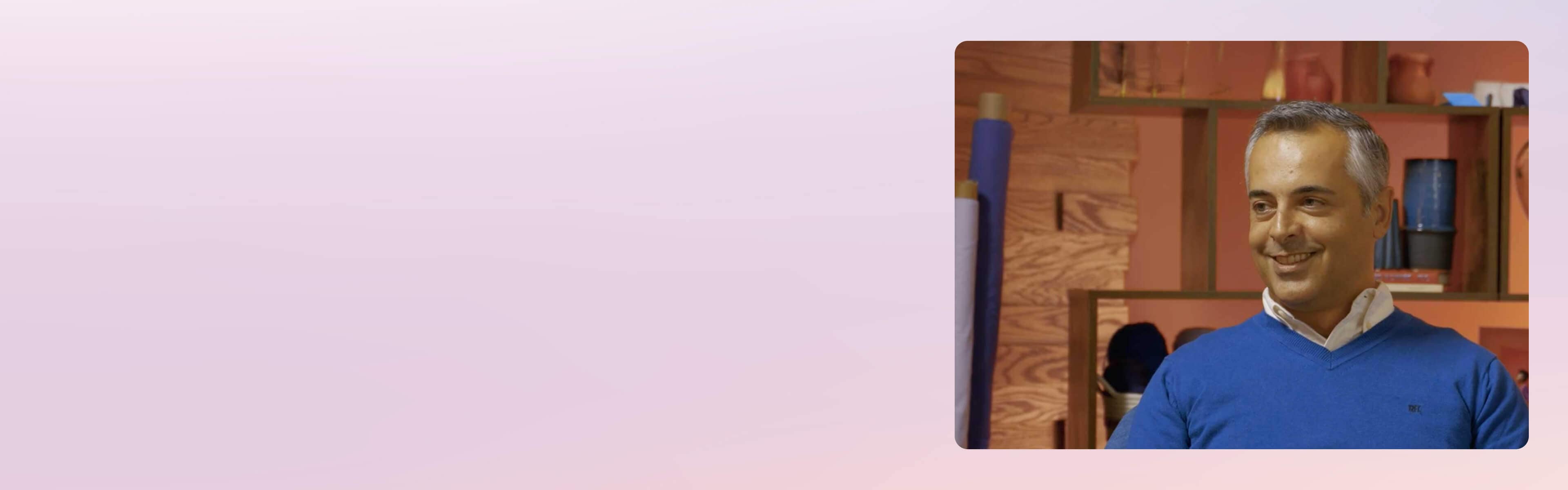 Tiago Da Costa Silva in the Lenovo Studio.