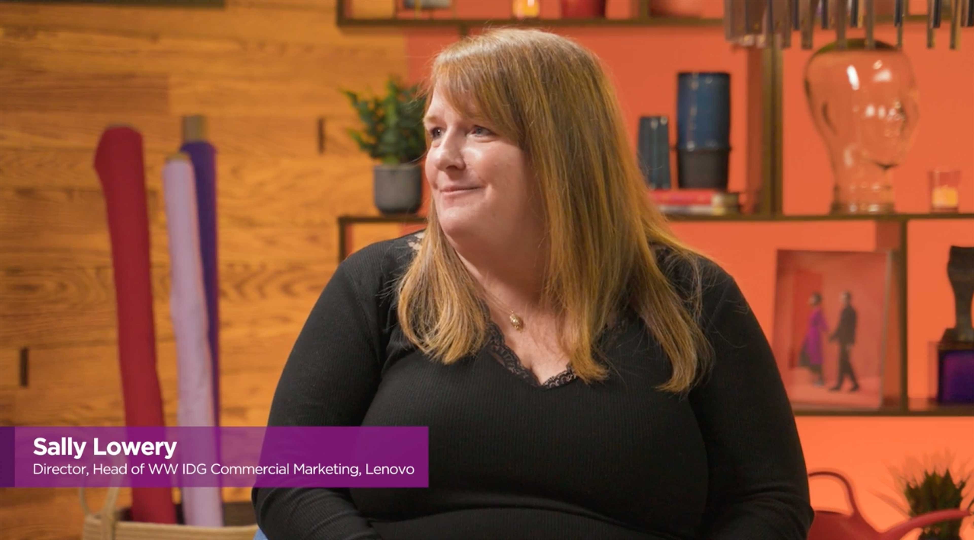 Sally Lowery in the Lenovo Studio.