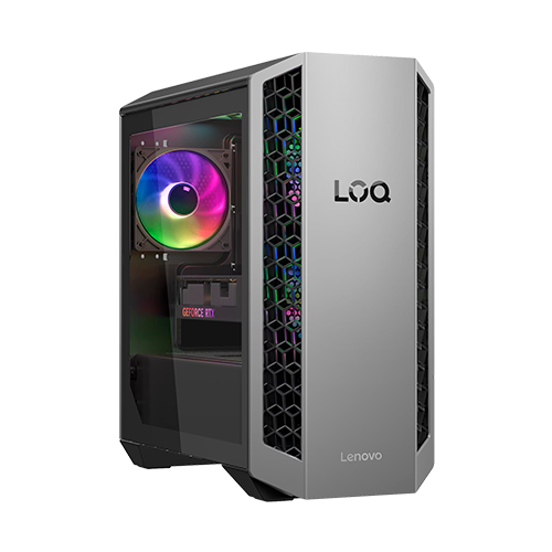 Lenovo LOQ Tower 17IAX10 front facing right.