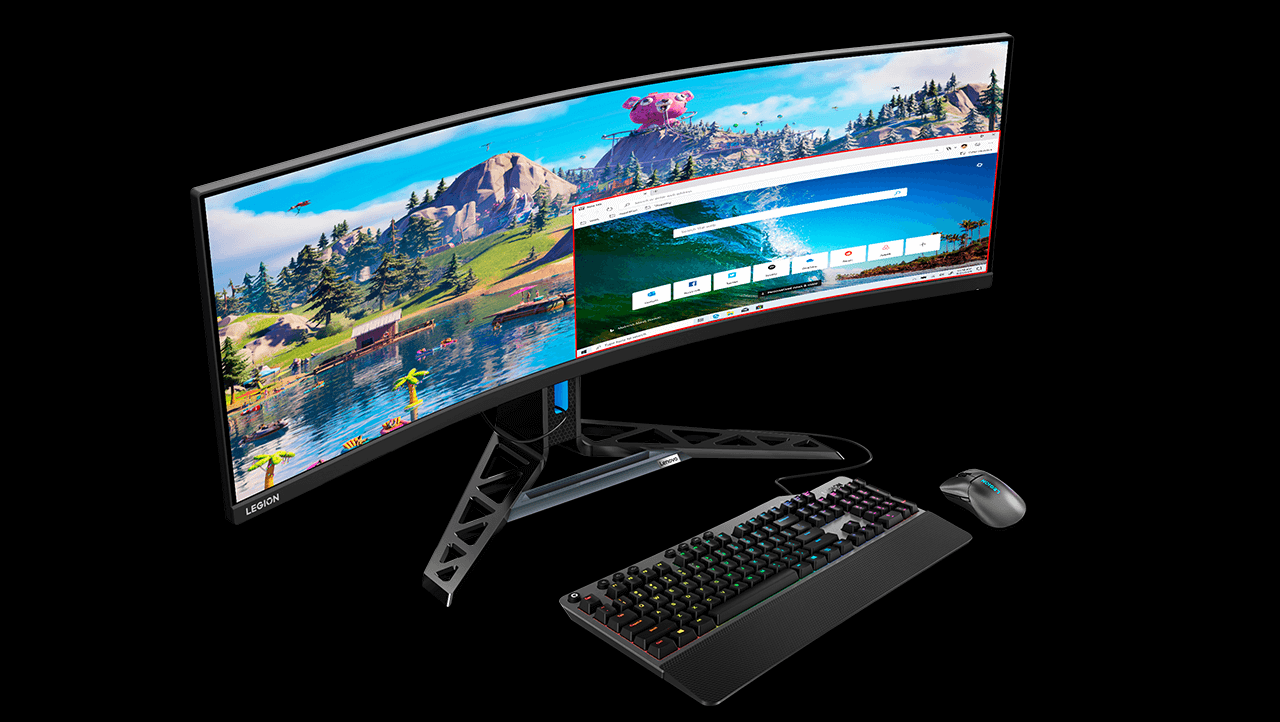 Legion R45w-30 has PbP (Picture by picture) function and PiP (Picture in picture) function which can gives users the option to see more content from different sources, enhancing overall efficiency.