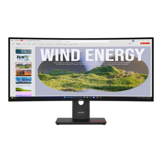 ThinkVision T34WD-40(34型ウルトラワイド曲面/3440×1440/VA/USB-C