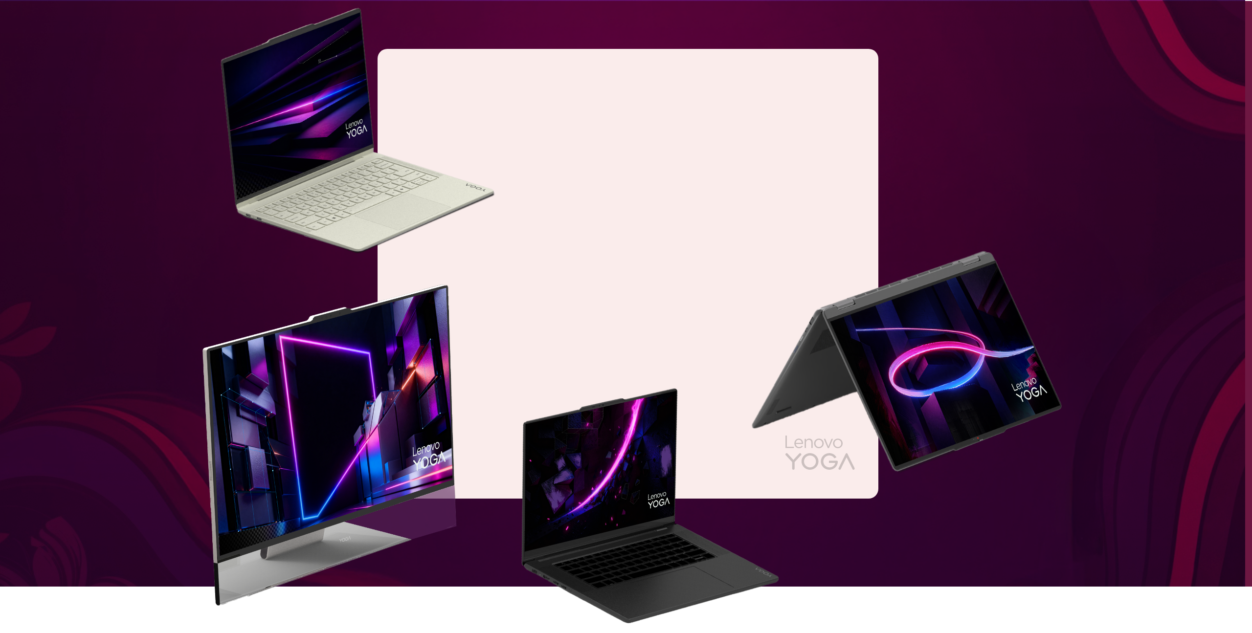 Lenovo Yoga device displaying Adobe Creative Cloud offer