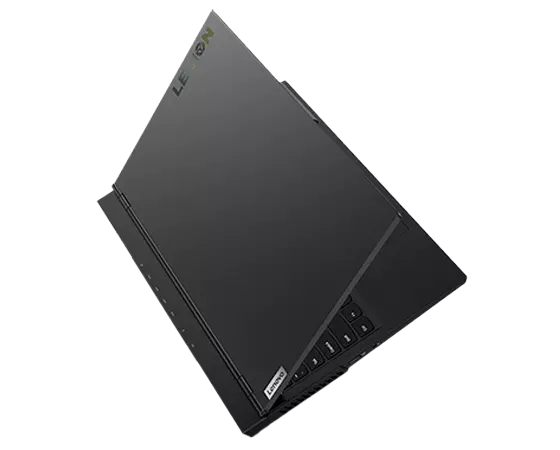 Overhead view of the Lenovo Legion 5 15 laptop, folded