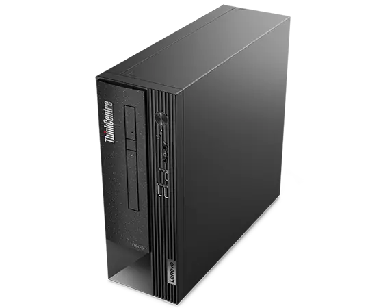 Top, right-side view of ThinkCentre Neo 50s small form factor PC