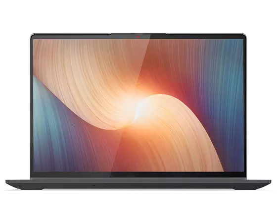 Lenovo IdeaPad Flex 5 Gen 7 (16” AMD) 2-in-1 laptop—front view, laptop mode, lid open