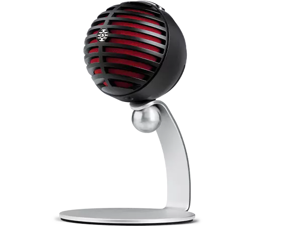 

Shure MOTIV MV5 Cardioid USB/Lightning Microphone - Black/Red Foam