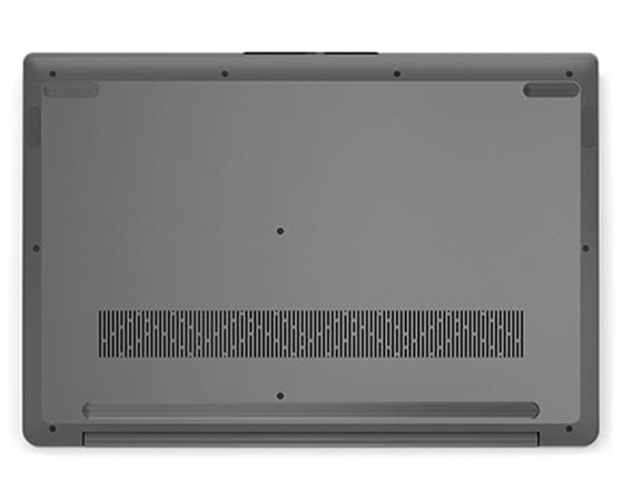 Bottom view of Lenovo IdeaPad 3 Gen 7 17” AMD, showing cover.