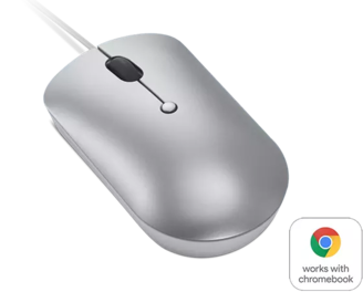 Lenovo 540 USB-C Wired Compact Mouse (Cloud Grey) | GY51D20877