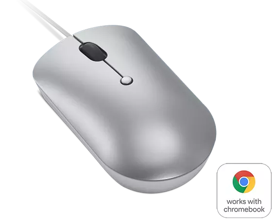 Lenovo 540 USB-C Wired Compact Mouse (Cloud Grey) | GY51D20877