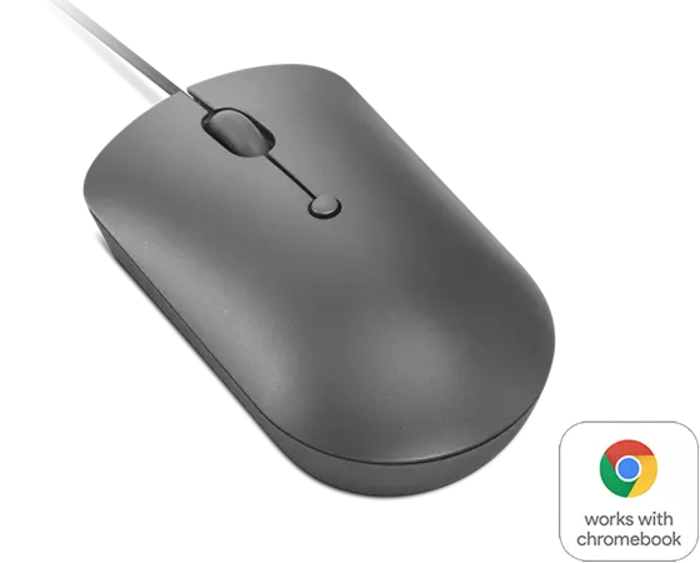 Lenovo 540 USB-C Wired Compact Mouse (Storm Grey) | GY51D20876