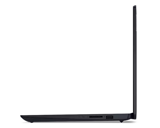 IdeaPad 3i Gen 7-laptop linker profielaanzicht met poorten