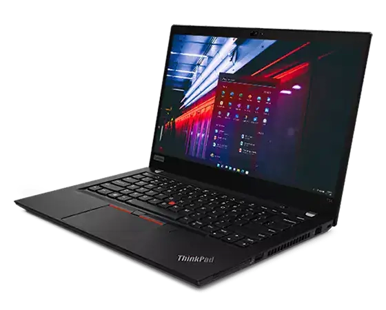Lenovo thinkpad t14 g2 levi sprednji pogled na ohišje in zaslon