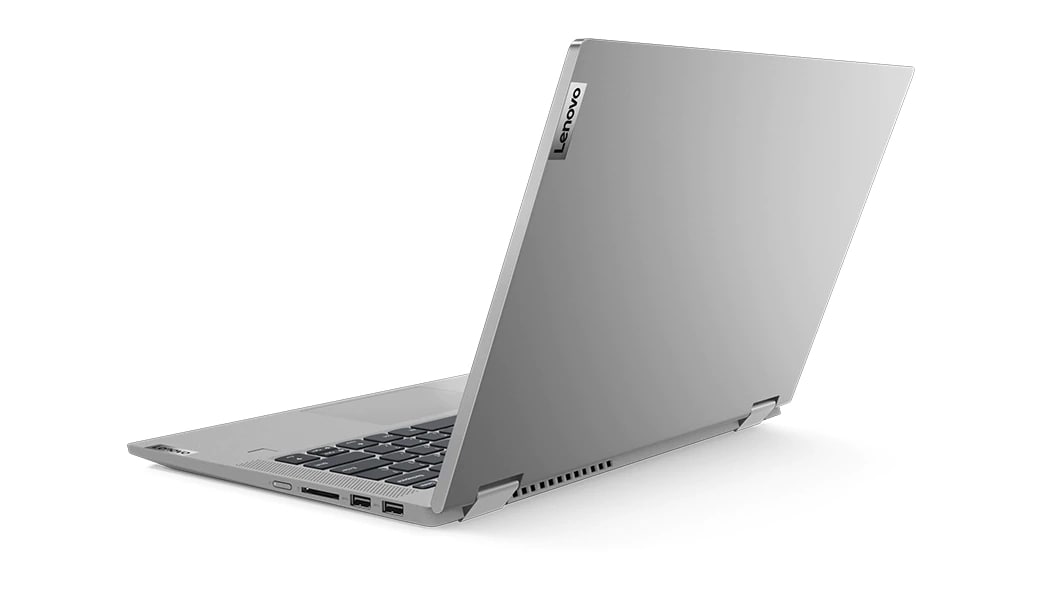 Left rear view of the 15-inch IdeaPad Flex 5 laptop