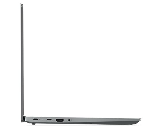 Right-side view Lenovo IdeaPad 5i Gen 7 laptop PC, positioned vertically.