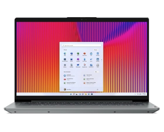 Front-facing Lenovo IdeaPad 5 Gen 7 laptop PC, positioned vertically
