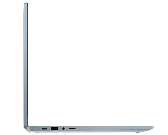 IdeaPad Flex 5i Chromebook Gen 7 (14'' Intel)—left profile, laptop mode, lid open.