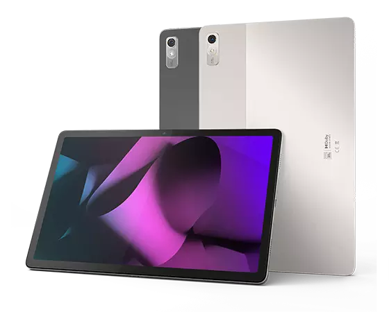 Three Lenovo Tab P11 Pro Gen 2 tablet showing different colors