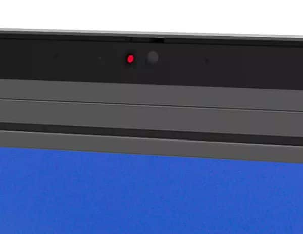 Close up of ThinkPad T16 Gen 1 (16” Intel) laptop’s optional FHD + IR camera