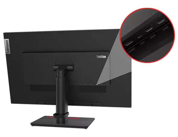 ThinkVision T27h-2L 27" 2K QHD Monitor with Eyesafe (IPS, 60Hz 4ms, HDMI DP USB-C, Phone Holder, Tilt/Swivel/Lift/Pivot)