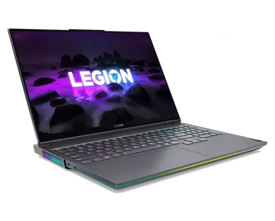 Lenovo Legion 7 (16” AMD) gaming laptop, front left view
