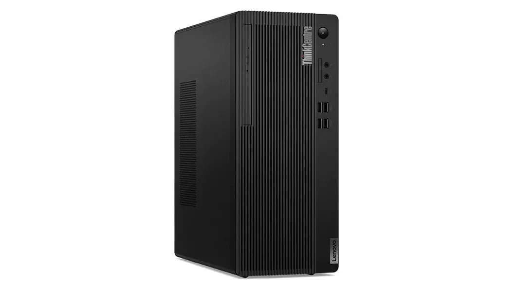 Driekwartaanzicht van links van Lenovo ThinkCentre M80t Gen 3