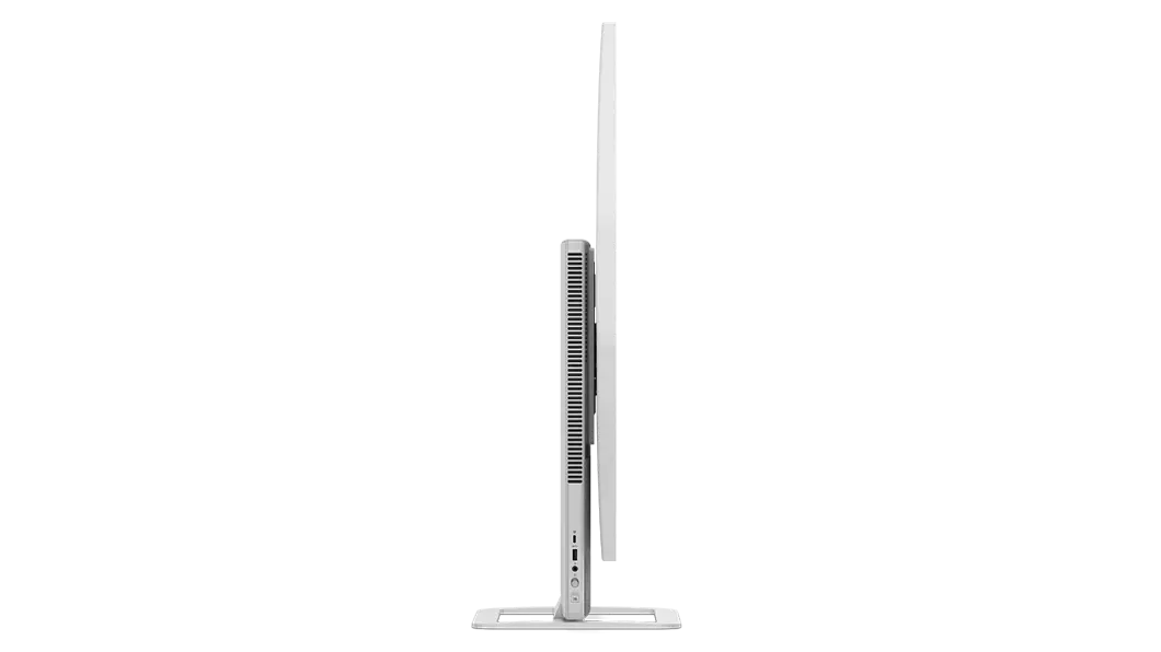 Yoga AIO 7 desktop right side profile view of vertical display