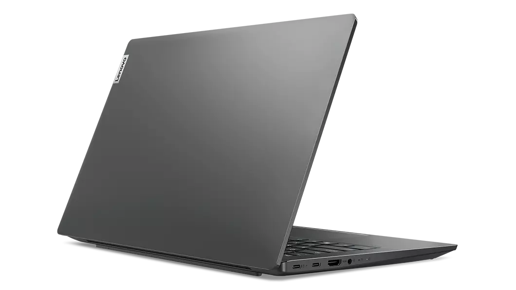 IdeaPad 5i Gen 7 Notebook in Storm Grey, Ansicht von hinten rechts