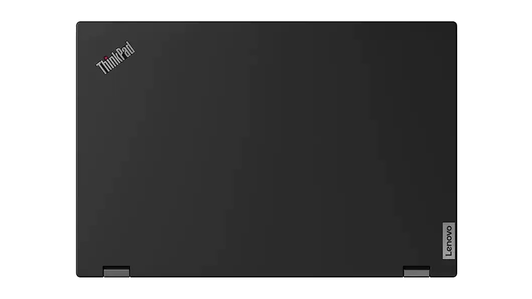 Vue de dessus du portable Lenovo ThinkPad T15g Gen 2 modèle Black.