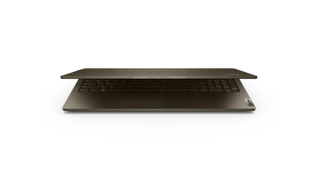 Front view of the Yoga Creator 7 laptop, folded