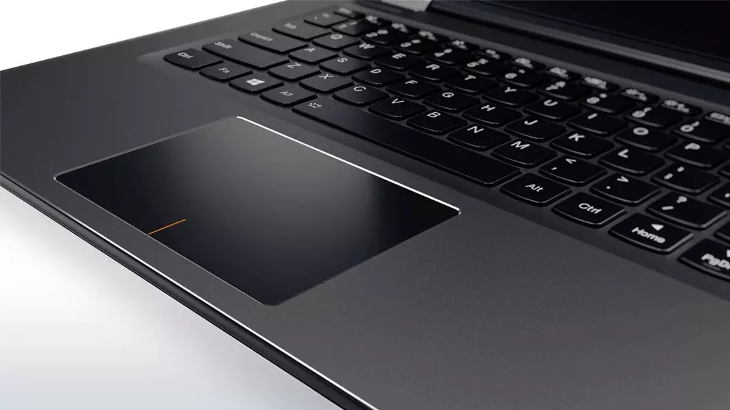 Lenovo Yoga 510 in black, trackpad detail