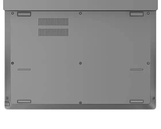 Lenovo ThinkPad L390 - Shot showing the bottom panel of the silver laptop