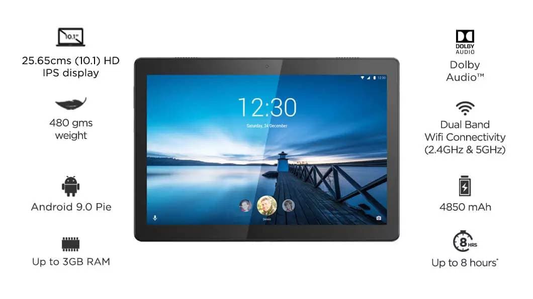 Tablet Lenovo M10HD Color Gris Platino - La tienda de Computación más  surtida de la regiónLa tienda de Computación más surtida de la región