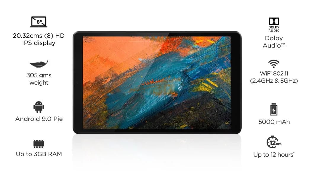 Lenovo Tab M8 HD (2nd Gen) 8 Inches 2Gb+32GB Tablet (Iron Grey)