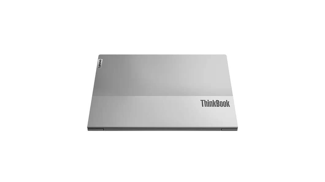 Top view of the Lenovo ThinkBook 13s Gen 2 (Intel) laptop, closed