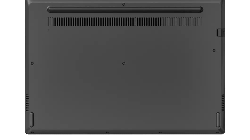 Bottom of the Lenovo V130 (14) laptop showing vent.