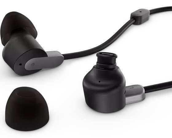 Lenovo Go Wireless ANC Headset - Estéreo - USB tipo C -  Cableado/inalámbrico - Bluetooth - 98.4 pies - 32 Ohm - 20 Hz - 20 kHz - En  la oreja 