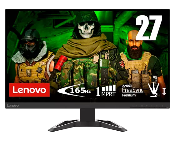 Lenovo G27-30 27" FHD Gaming Monitor (VA, 165Hz 1ms, HDMI DP, FreeSync Premium, HDR Decoding, Tilt/Lift)