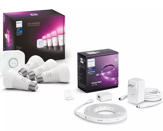 

Philips Hue White and Color Ambiance 75W Starter Kit + Lightstrip Plus Basekit